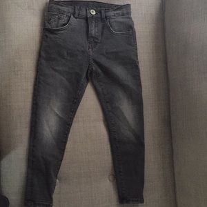 Brand new Zara super skinny jeans boys 6/7 gray